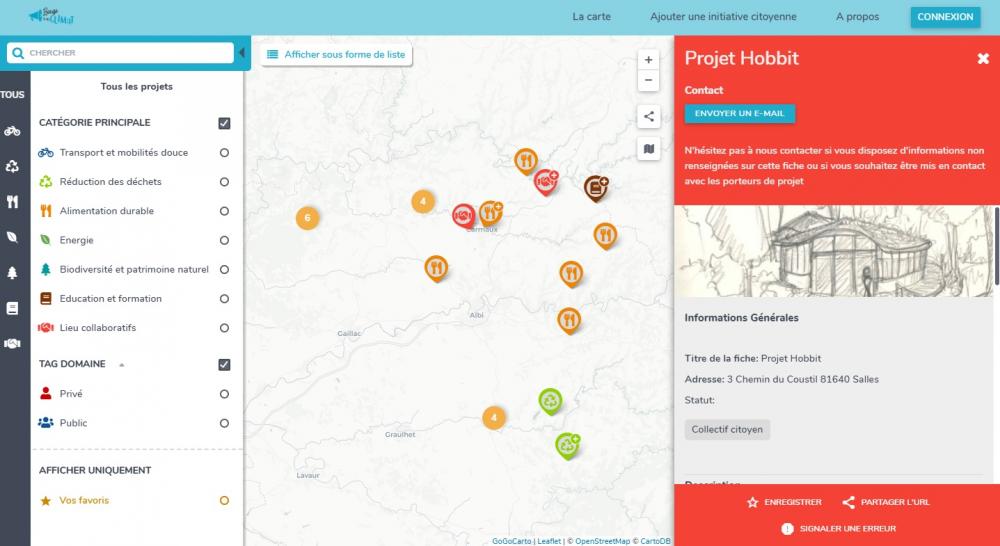 Carte des initiatives 