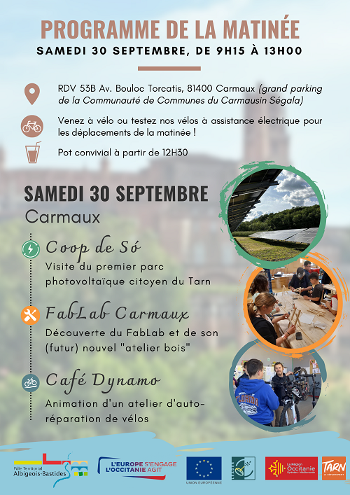 Programme visite Bouge ton climat Carmaux