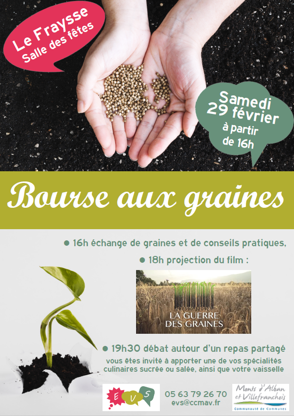 Bourses aux graines Le fraysse 29 février 2020