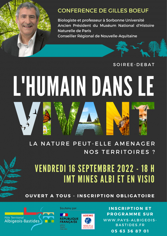 Conférence "L'humain dans le vivant" avec Gilles Boeuf