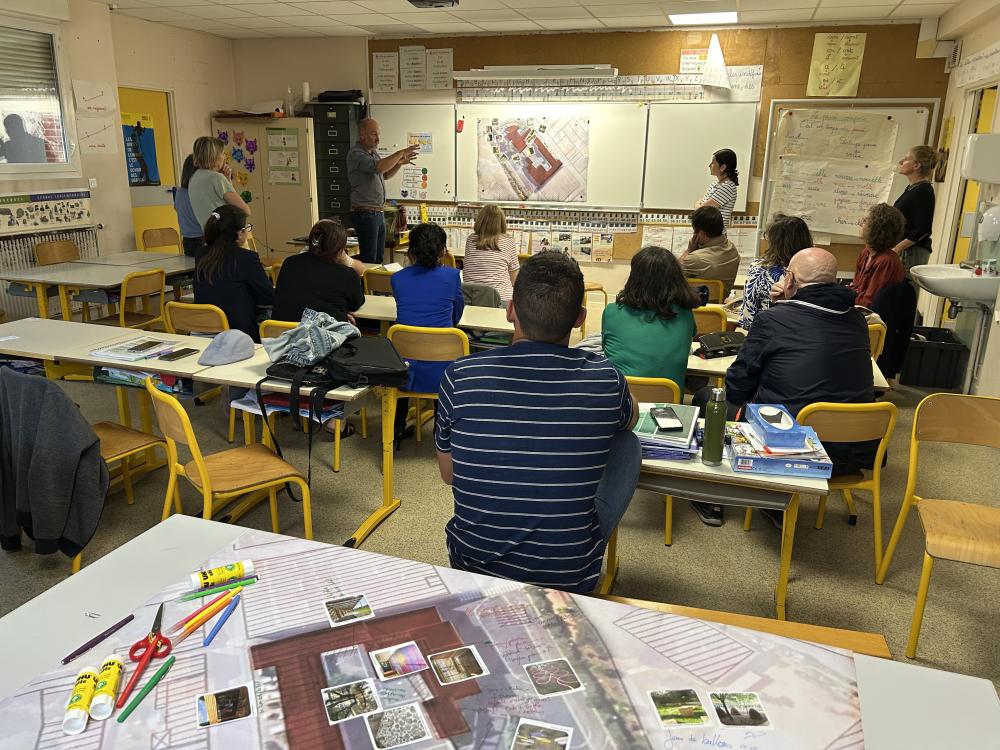 Un atelier pour repenser la cour d'école à Réalmont !