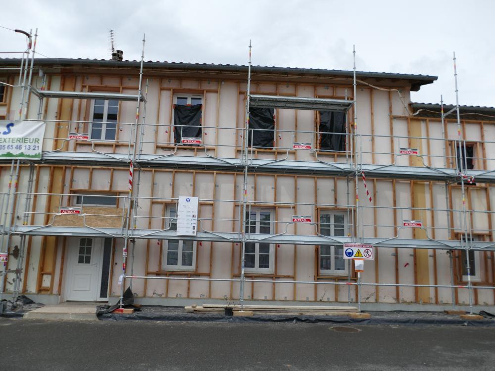 Rénovation de logements communaux au niveau BBC réno sur la commune de Saussenac