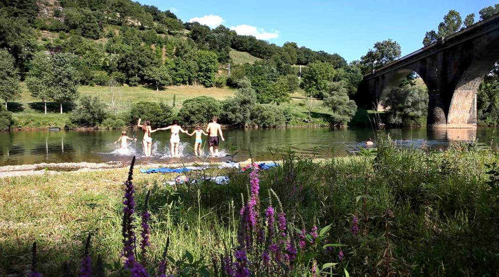 Baignade dans la Vallée du Tarn