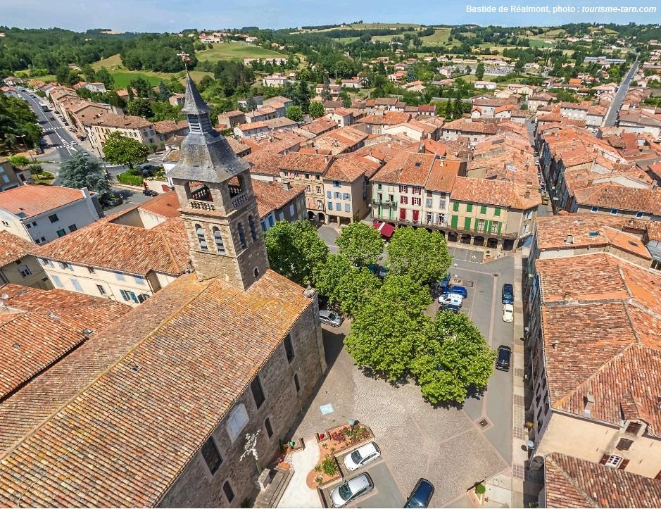 Le bourg-centre de Réalmont