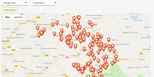 Carte interactive producteurs Albigeois bastides
