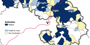 Carte des communes qui éteignent la Nuit